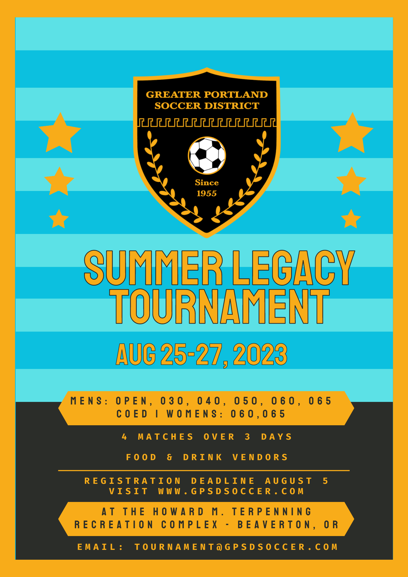 2023 Summer Legacy Adult Soccer Tournament